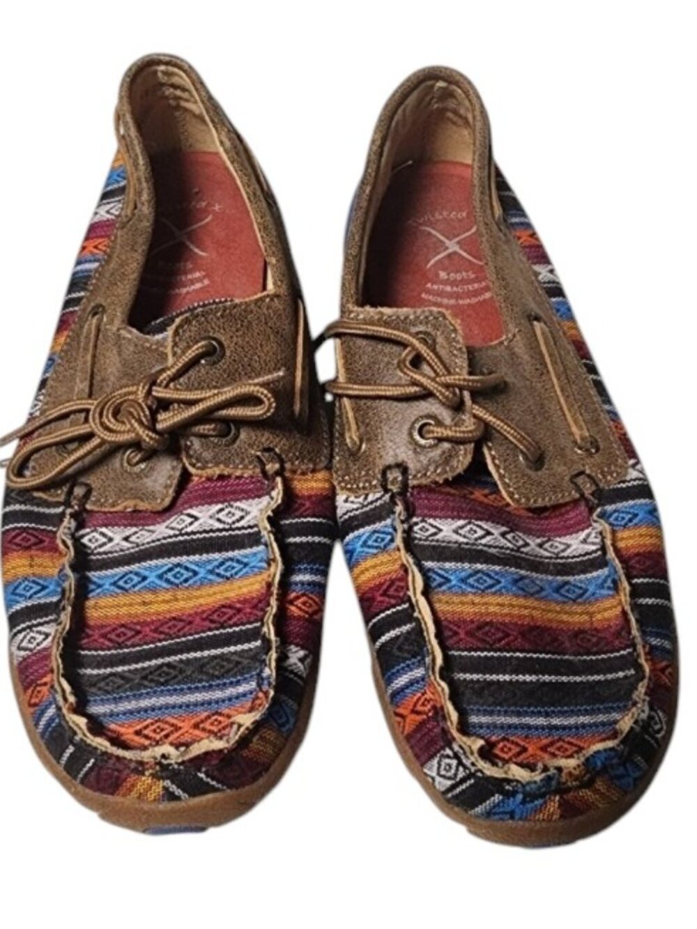 Twisted X Women's Serape Driving Moc Size 7M